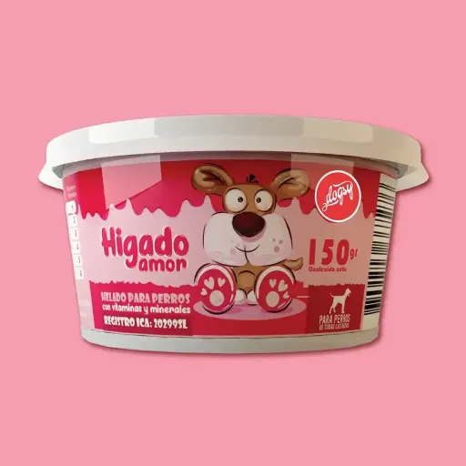 Helado para Perros - Vaso de Hígado 150 gr