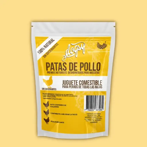 Snack Deshidratado para Perros - Patas de Pollo (Paquete x24)