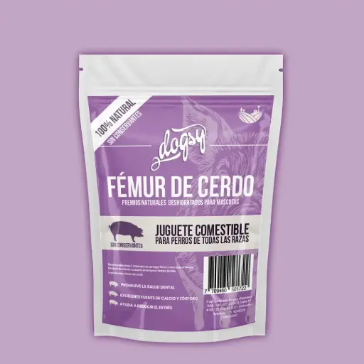 Snack Deshidratado para Perros - Hueso Fémur de Cerdo x 1 und