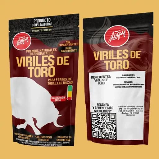Snack Deshidratado para Perros - Viriles de Res (100g)