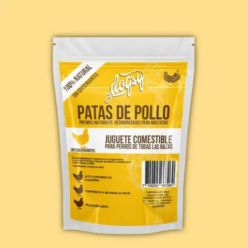 Snack Deshidratado para Perros - Patas de Pollo (Paquete x5)